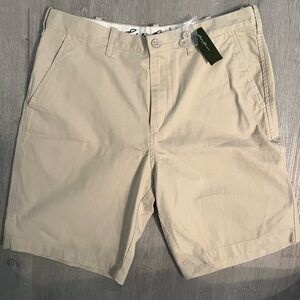 Eddie Bauer Tan Flat Front Shorts